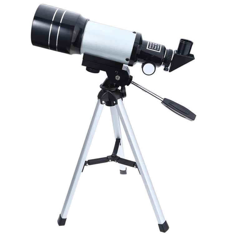 F30070M Portable Professional High Definition High Times Espace Astronomical Telescope Spotting Scope with Tripod(Silver)