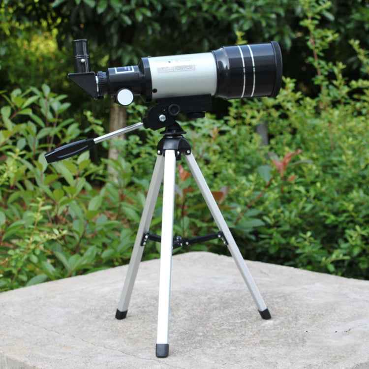 F30070M Portable Professional High Definition High Times Espace Astronomical Telescope Spotting Scope with Tripod(Silver)