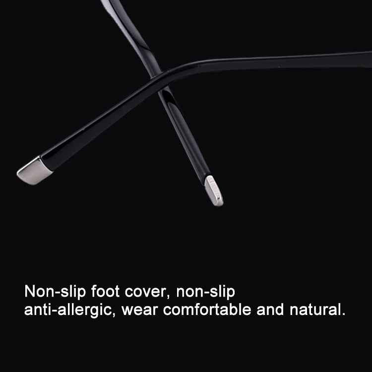 Men Anti Fatigue & Blue-ray Rimless Rhinestone Trimmed Presbyopic Glasses, +2.00D, +2.00D