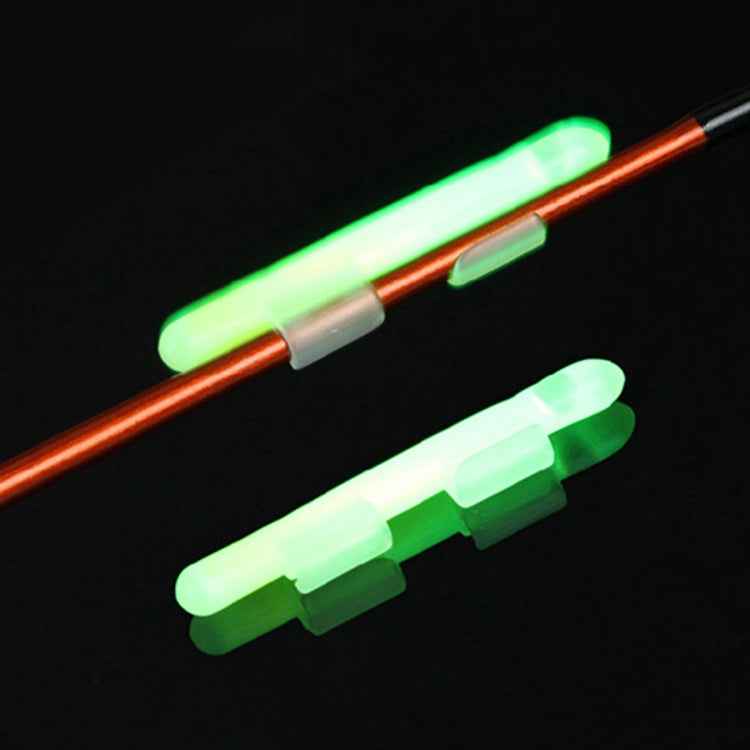 5 Packs OCEAN SUN Clip-On Luminous Float Night Fishing Light Stick, L, Fits Rod Tip 2.7-3.2mm