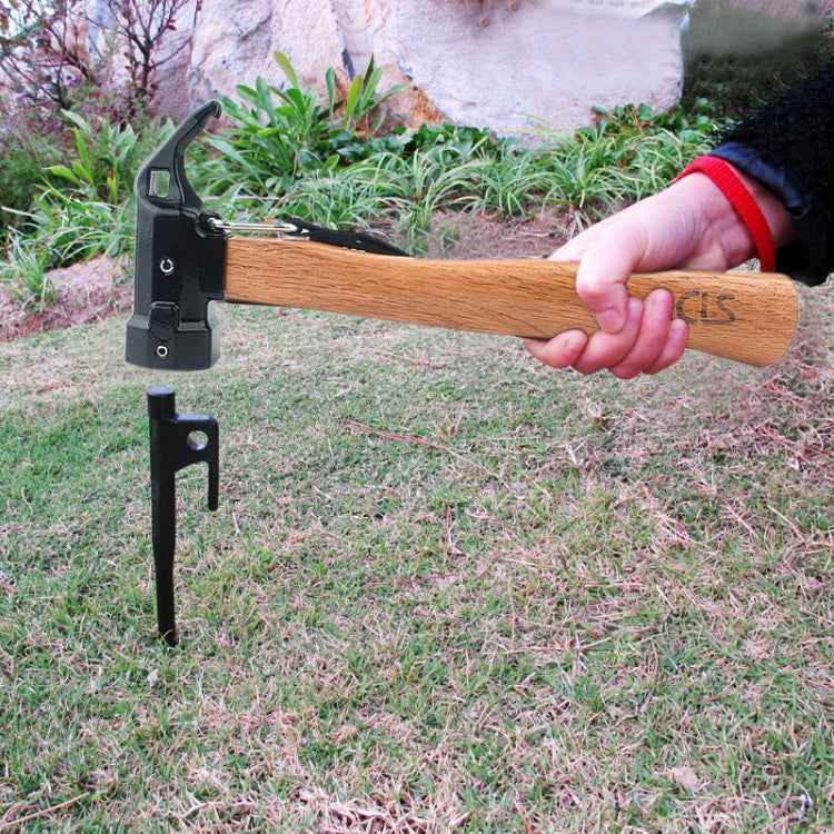 CLS-Outdoor Hexagonal Brass Brass Multi-function Nail Puller Shark Hammer