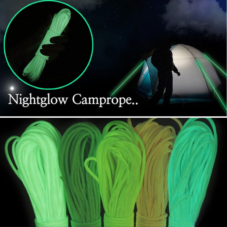 20m 9-Core Nylon+Polyester Full-light Outdoor Camping Tent Rescue Bundled Fluorescent Climbing Rope, 20m Green, 20m White, 20m Yellow, 20m Pink