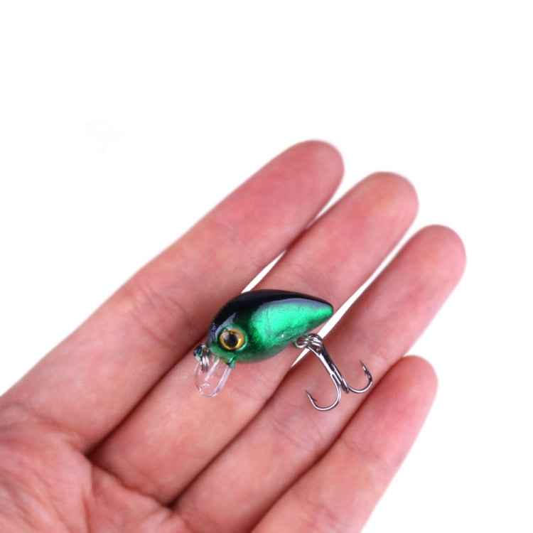 HENGJIA 10 PCS 3cm/1.5g Luya Rock Fishing Lures Bait Bionic Kit with Plastic Box
