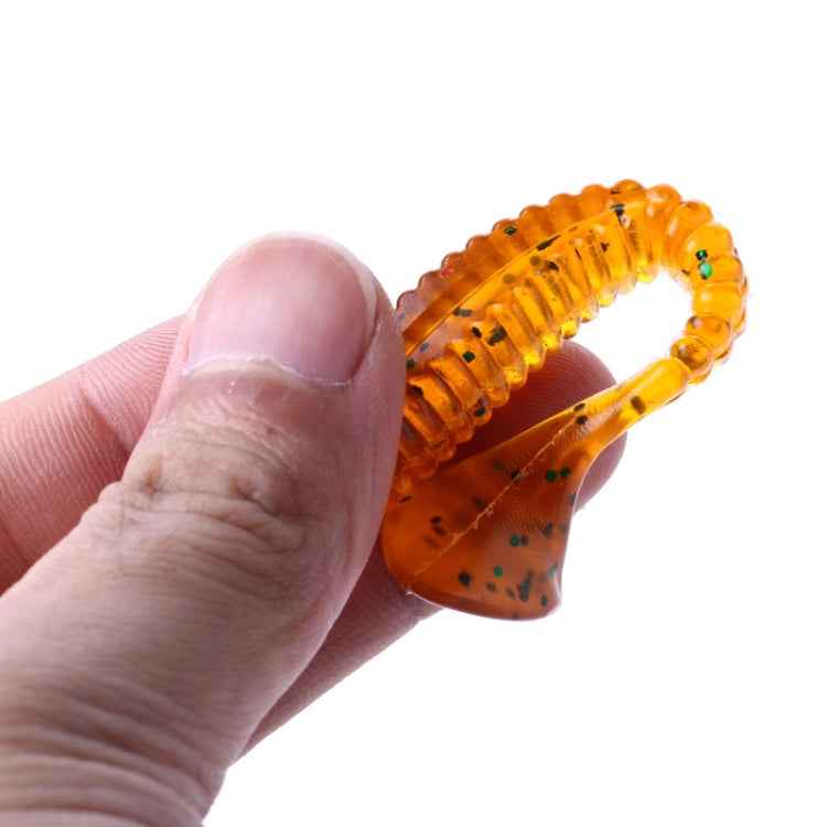 HENGJIA SO0205P 5 PCS 8cm/5g Screw Tail Soft Fishing Lure Artificial Baits