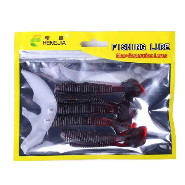 HENGJIA SO0215P 5 PCS 7.5cm/5.5g Screw Tail Soft Fishing Lure Artificial Baits