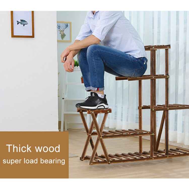 Wooden Plant Flower Display Stand Wood Pot Shelf Storage Rack
