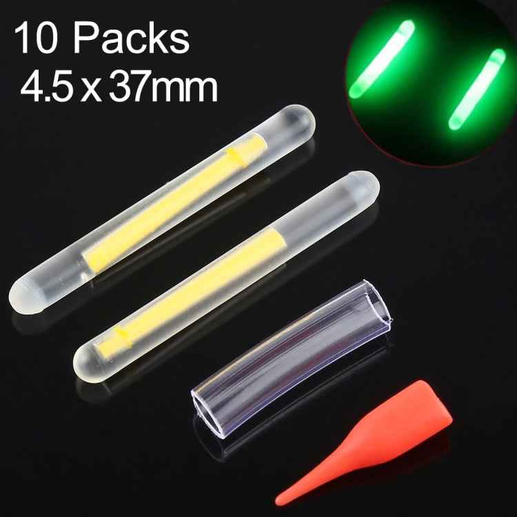 10 Packs OCEAN SUN Luminous Float Night Fishing Light Stick, Visibility: 30m, Size: 4.5 x 37mm