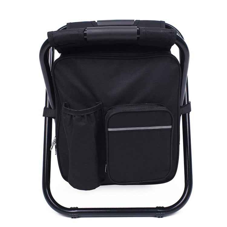 Outdoor Portable Folding Camping Chair Light Fishing Beach Chair Stainless Steel Pipe Folding Chair with Ice Bag