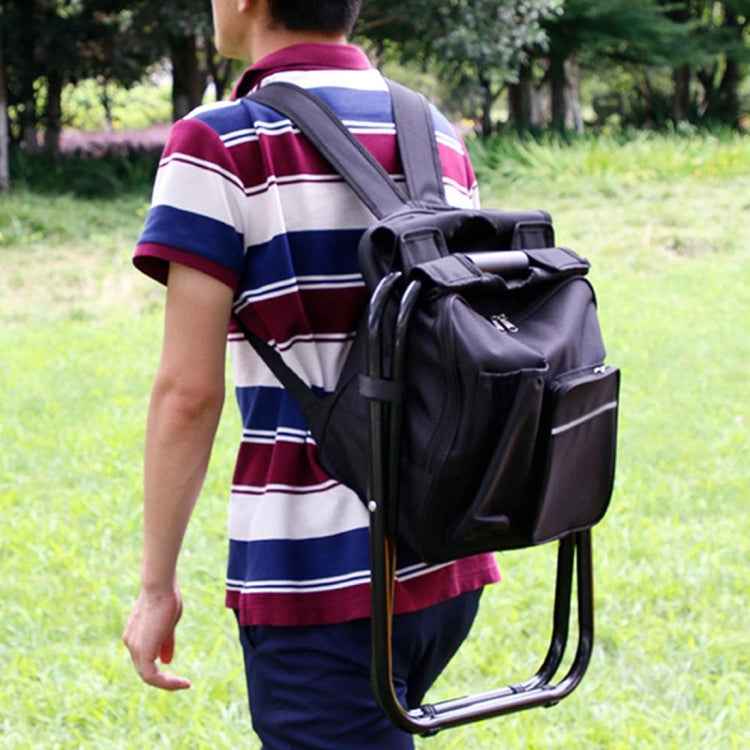 Outdoor Portable Folding Camping Chair Light Fishing Beach Chair Stainless Steel Pipe Folding Chair with Ice Bag