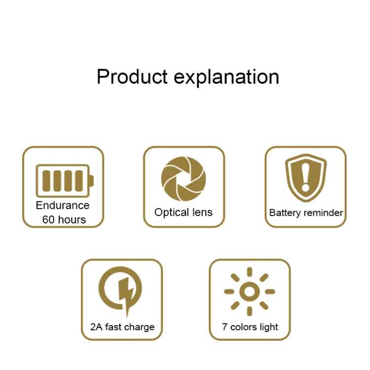 A0 IPX5 Waterproof Seven-color Bicycle USB Charging High Brightness Taillight