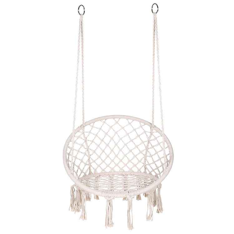 Indoor Single Cotton Rope Woven Swing Chair