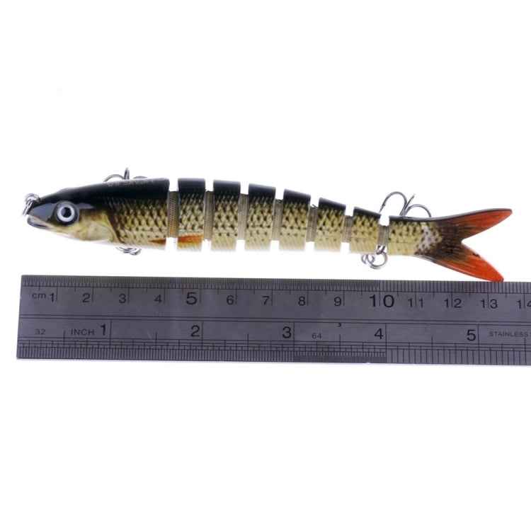 HENGJIA JM024-X 6# 13.6cm 18.7g Multi-section Plastic Hard Baits Artificial Fishing Lures with Treble Hook, Random Color Delivery