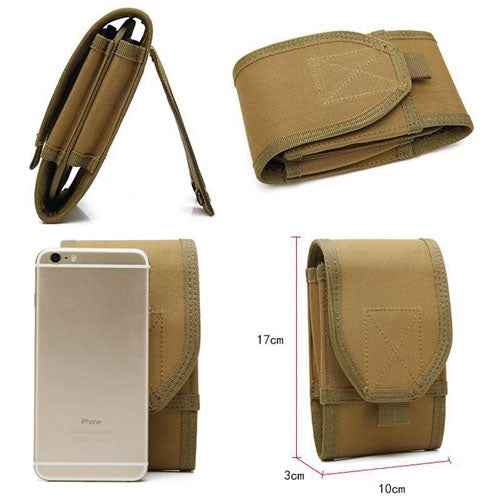 Stylish Multifunctional Outdoor Waist Bag Phone Camera Protective Case Card Pocket Wallet