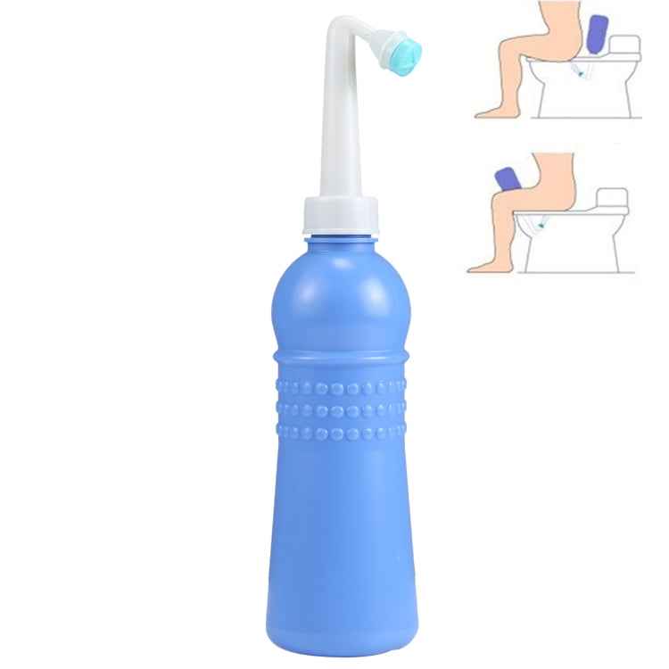 MDT-002 500ml Portable Handheld Travel Bidet Women Vaginal Washing Sprayer, (Dark Blue), (Blue)