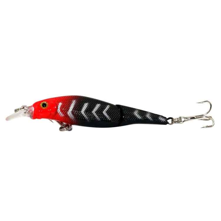HENGJIA JM010-X 6# 8.8cm 7.4g 2-section Plastic Hard Baits Artificial Fishing Lures with Treble Hook, Random Color Delivery