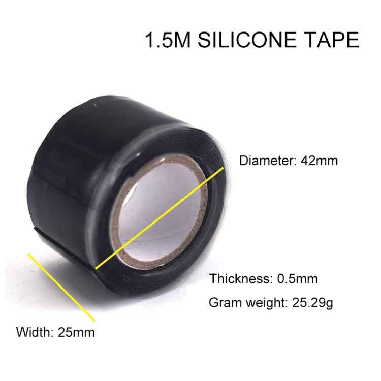 1.5M Multi-function Waterproof High Temperature Resistance Water Pipe Wire Silicone Self-adhesive Tape