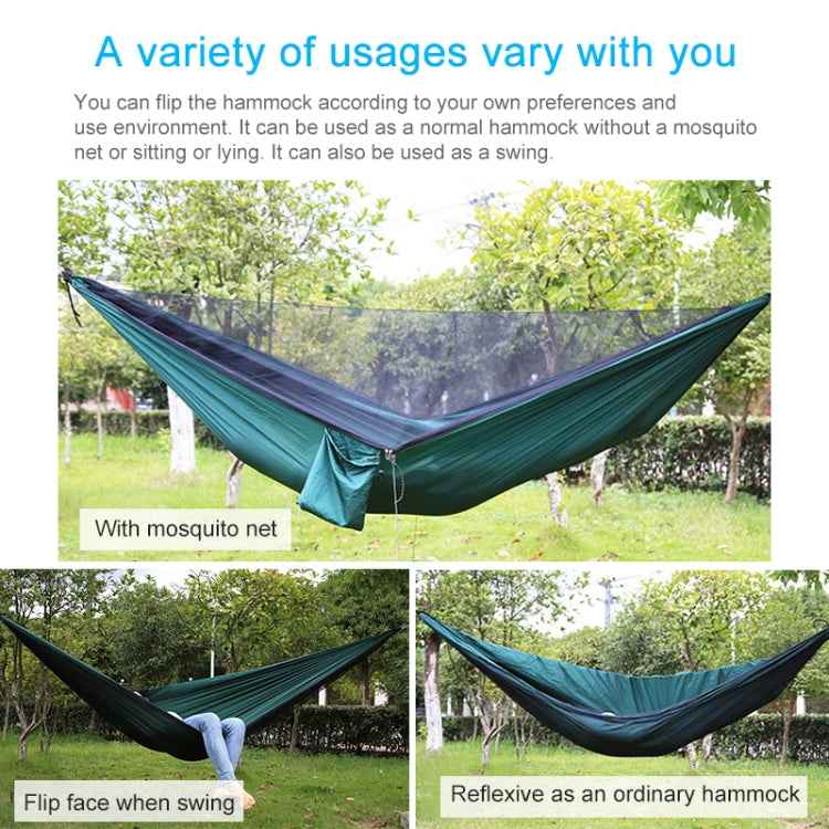 Portable Outdoor Parachute Hammock with Mosquito Nets