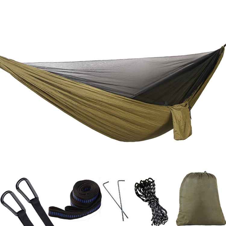 Portable Outdoor Parachute Hammock with Mosquito Nets