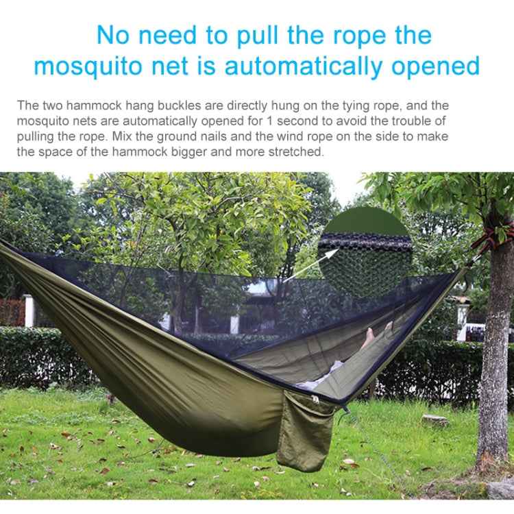 Portable Outdoor Parachute Hammock with Mosquito Nets
