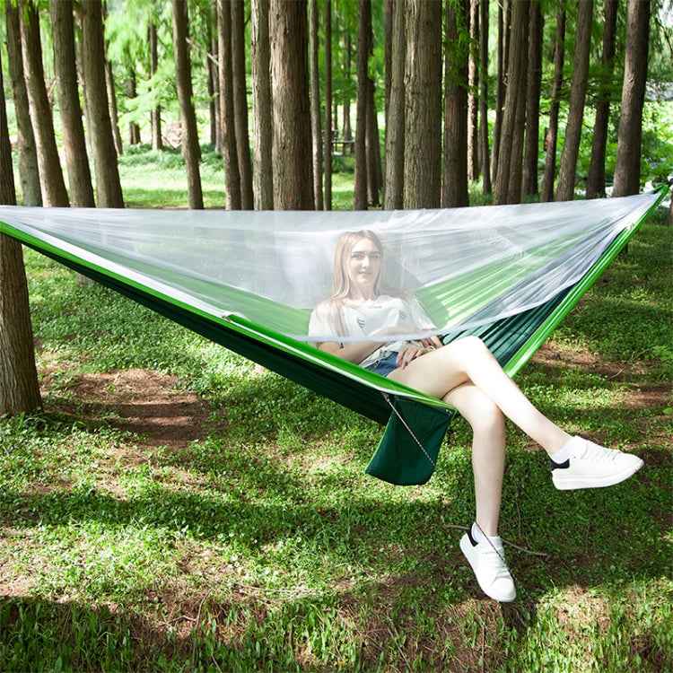 Portable Outdoor Parachute Hammock with Mosquito Nets