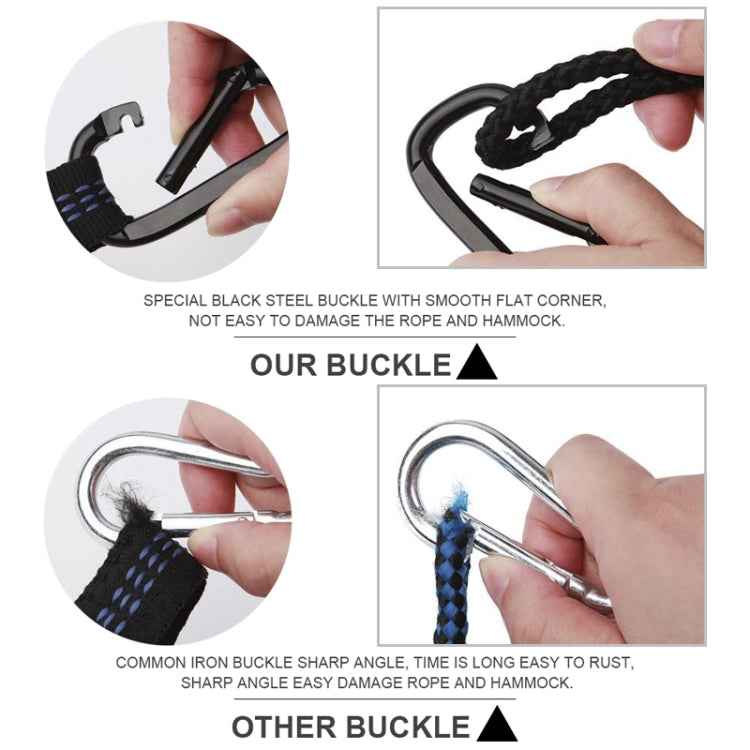 Portable Outdoor Camping Full-automatic Nylon Parachute Hammock with Mosquito Nets, Size : 250 x 120cm