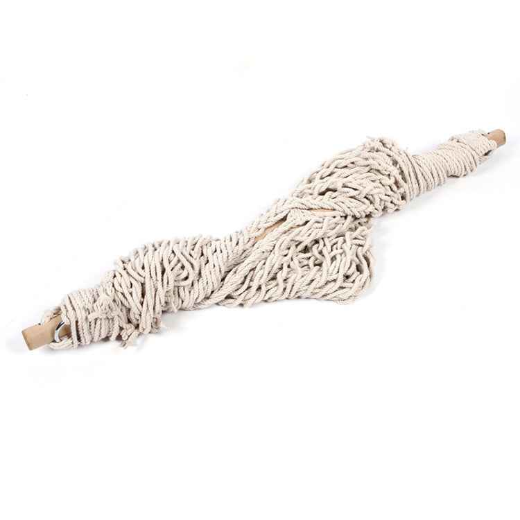 Aotu AT6732 Outdoor Cotton Rope Net Swing Frame Hanging Chair Hammock, Size: 130x90cm