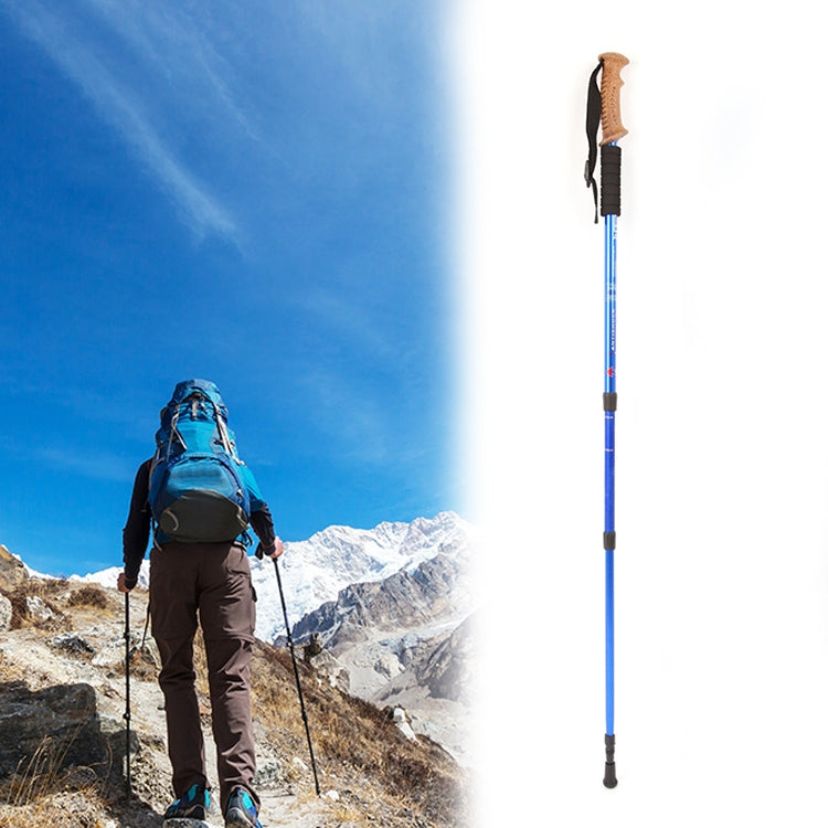 Aotu AT7551 135cm Aluminum Alloy Outdoor Camping Corky Trekking Poles, Black#135cm, Blue#135cm, Red#135cm, Silver#135cm