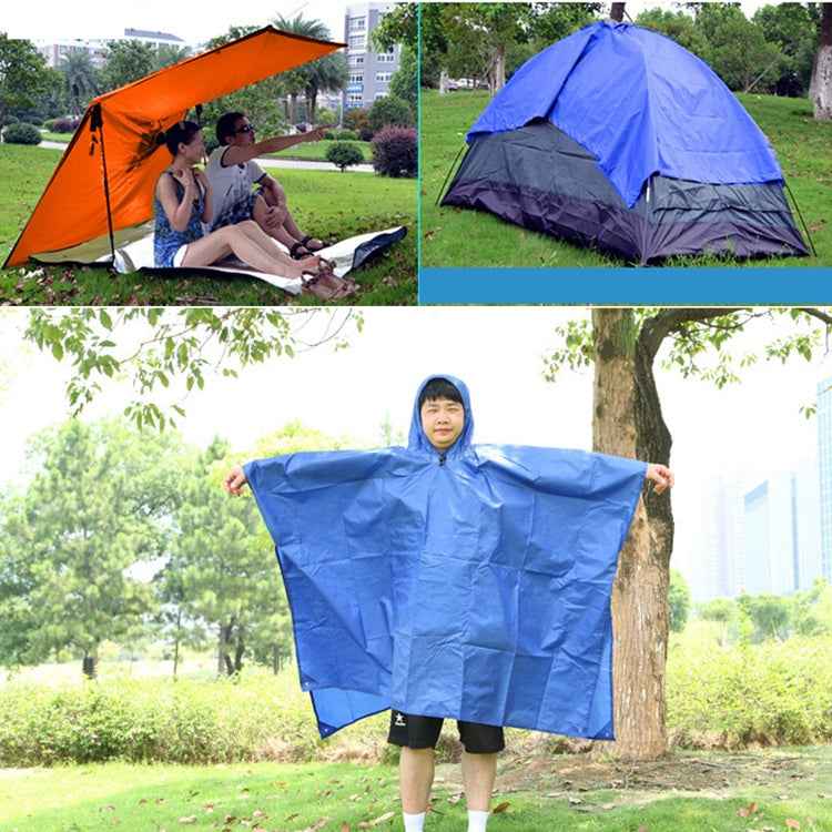 3 in 1 Aotu AT6927 Multifunctional Outdoor Camp Riding Raincoat Picnic Blanket, Size: 217x143cm