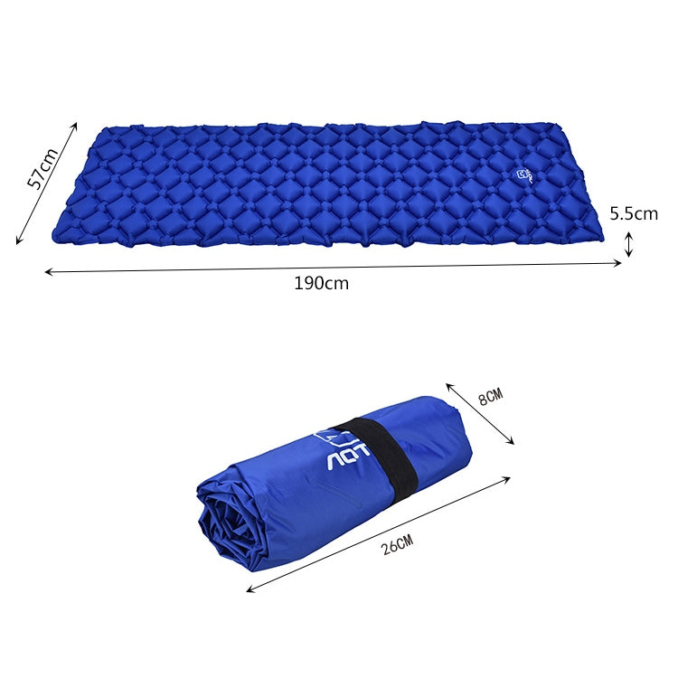 Aotu AT6241 Outdoor Camping Inflatable Cushion TPU Air Mattress, Size: 190x57x5.5cm, Size: 190x57x5.5cm (Blue)