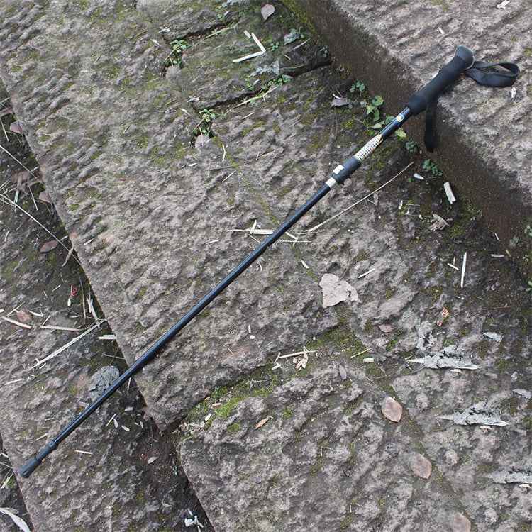 Aotu AT7558 125cm Aluminum Alloy Outdoor Camping Folding Corky Trekking Poles EVA Handle Alpenstock