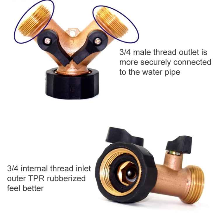 2 In 1 Household Water Tap Valve Shunt Connector