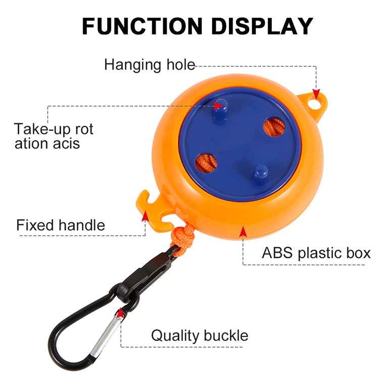 Outdoor Windproof Retractable Clothesline Rotary Recycling Box Clothesline