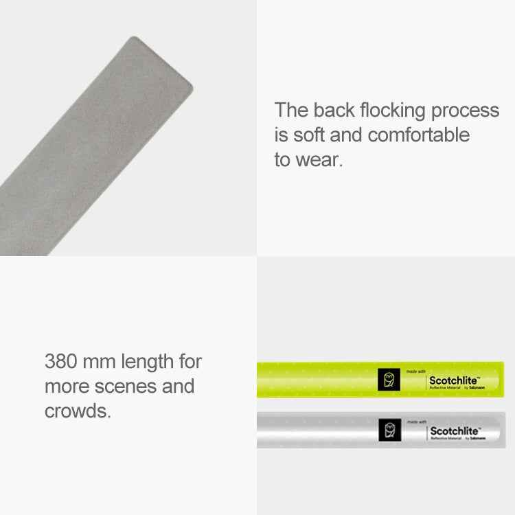 2 PCS Original Xiaomi Youpin Scotchlite Reflective Wristband Safety Reflective Wrist Belt, 2 PCS
