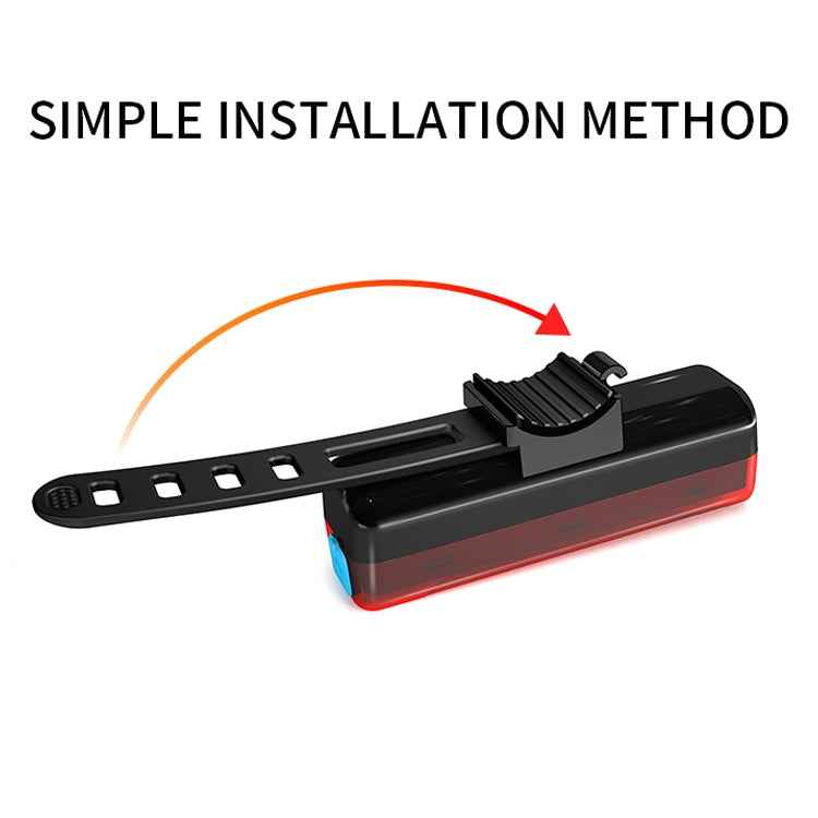 A02 Bicycle Taillight Bicycle Riding Motorcycle Electric Car LED Mountain Bike USB Charging Safety Warning Light (100 Hours, Color Box)