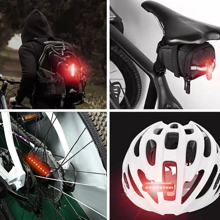 A02 Bicycle Taillight Bicycle Riding Motorcycle Electric Car LED Mountain Bike USB Charging Safety Warning Light (50 Hours, Plastic Bag), 50 Hours, Plastic Bag