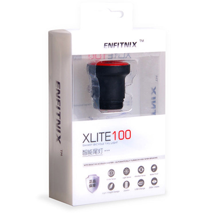 XLITE100- ETA100 IPX-6 Detachable USB Rechargeable Intelligent Sensor Brake Taillight, Common Style
