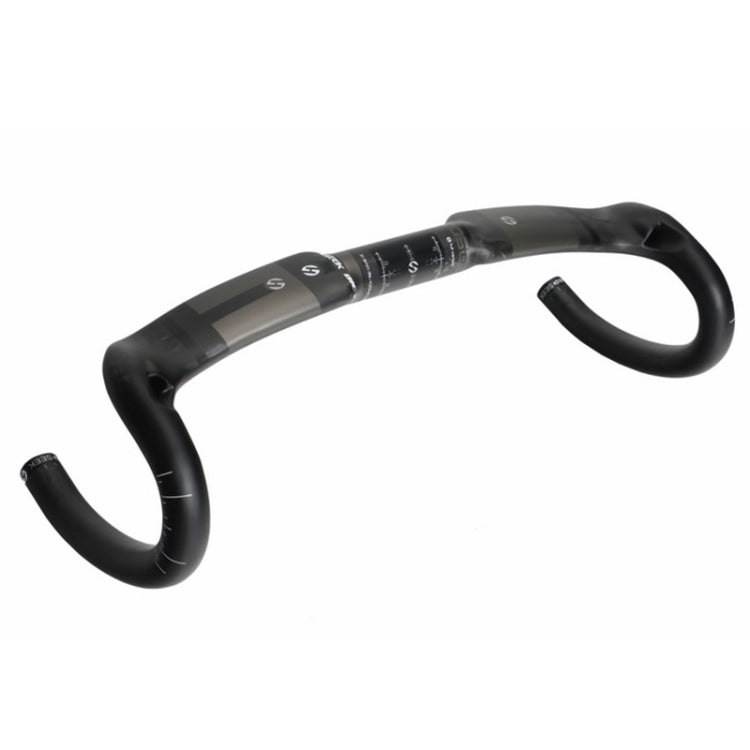 TOSEEK UD Carbon Fiber Texture Road Bike Handlebar, Size: 440mm (UD Matte), 440mm