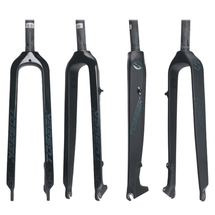 TOSEEK Ultra Light 29 Inch 435mm Mountain Bike Full Carbon Front Fork Straight Head Tube Disc Brake, 29 Inch 435mm