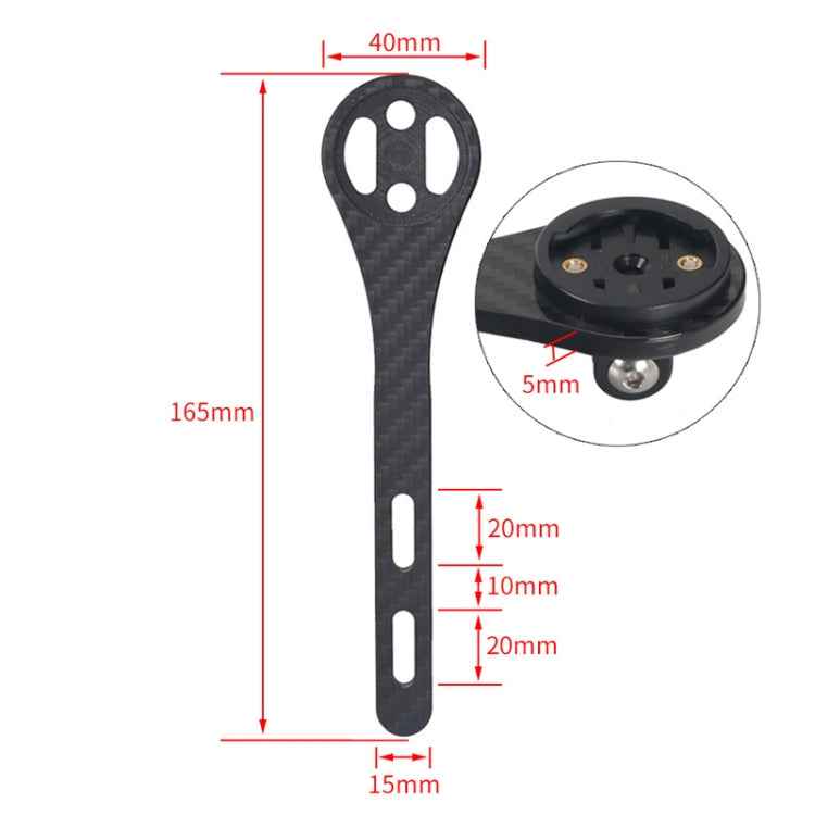 Full Carbon Fiber Road Bicycle Code Table Holder For Garmin Series(Matte)