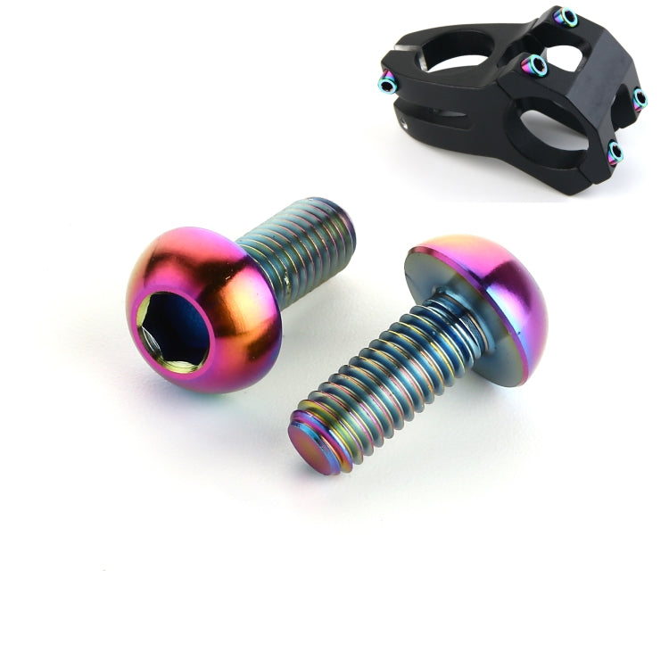 2 PCS Bicycle Accessories Titanium Bottle Cage Screw M5 12mm, 12mm