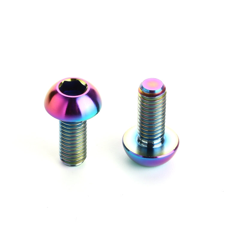 2 PCS Bicycle Accessories Titanium Bottle Cage Screw M5 12mm, 12mm