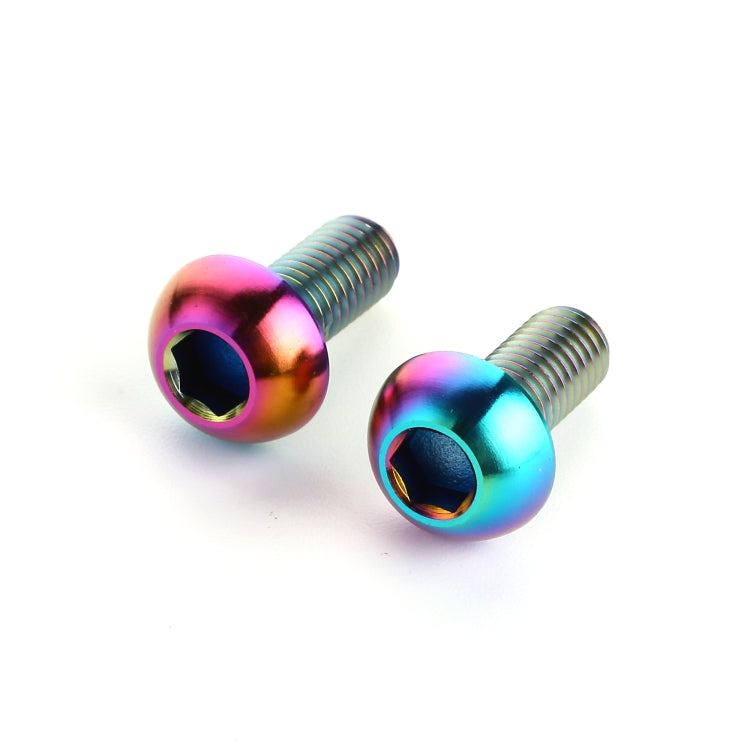 2 PCS Bicycle Accessories Titanium Bottle Cage Screw M5 12mm, 12mm