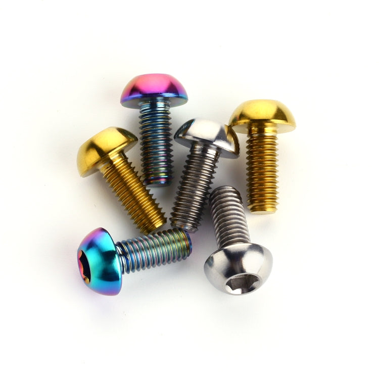 2 PCS Bicycle Accessories Titanium Bottle Cage Screw M5 12mm, 12mm