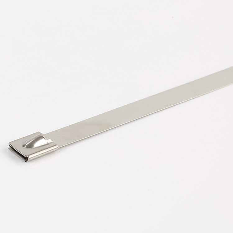 100 PCS 4.6x500mm Stainless Steel Metal Cable Ties Tie Zip Wrap Exhaust Heat Straps Induction Pipe