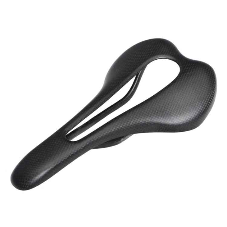 TOSEEK Road Bike Carbon Fiber Seat Bicycle Hollow Seat Saddle, 3K Texture + Extinction