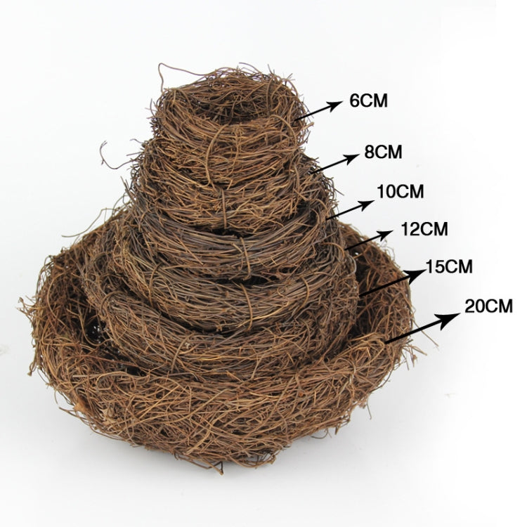 15cm Simulation Bird Nest + 5 PCS Bird Egg Holiday Decoration, 15cm