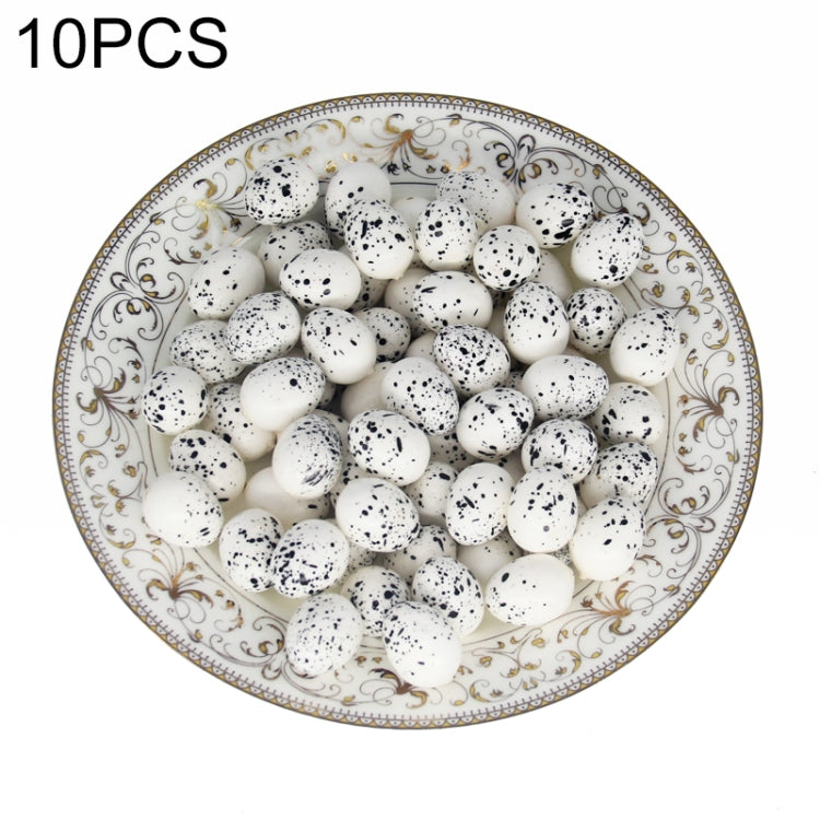 10 PCS Simulation Bird Egg Holiday Decoration, 10 PCS