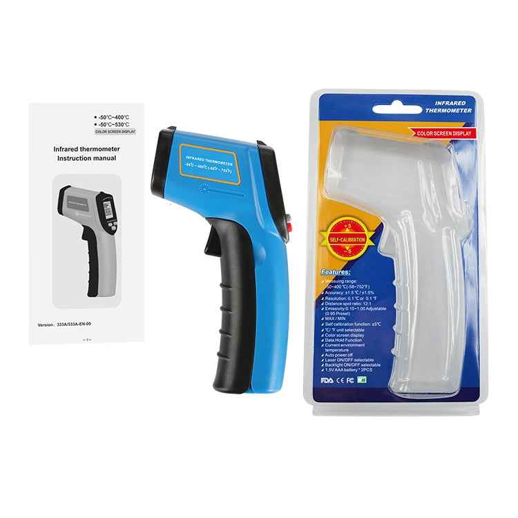 GM333A Portable Digital Laser Point Infrared Thermometer, Temperature Range: -50-400 Celsius Degree