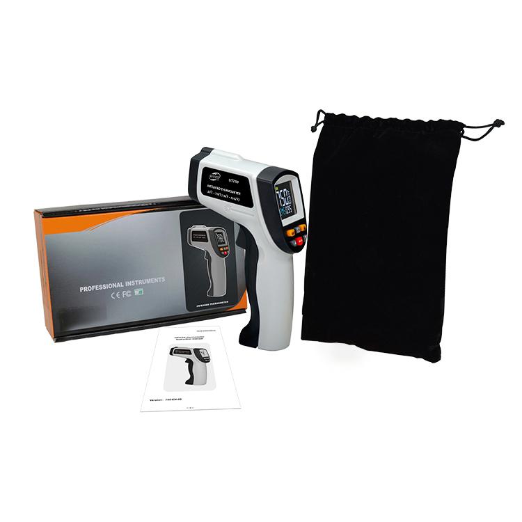 GT750 Portable Digital Laser Point Infrared Thermometer, Temperature Range: -50-750 Celsius Degree without Battery