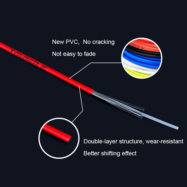 7 in 1 Universal PVC Bicycle Variable Speed Cable Tube Set, Universal